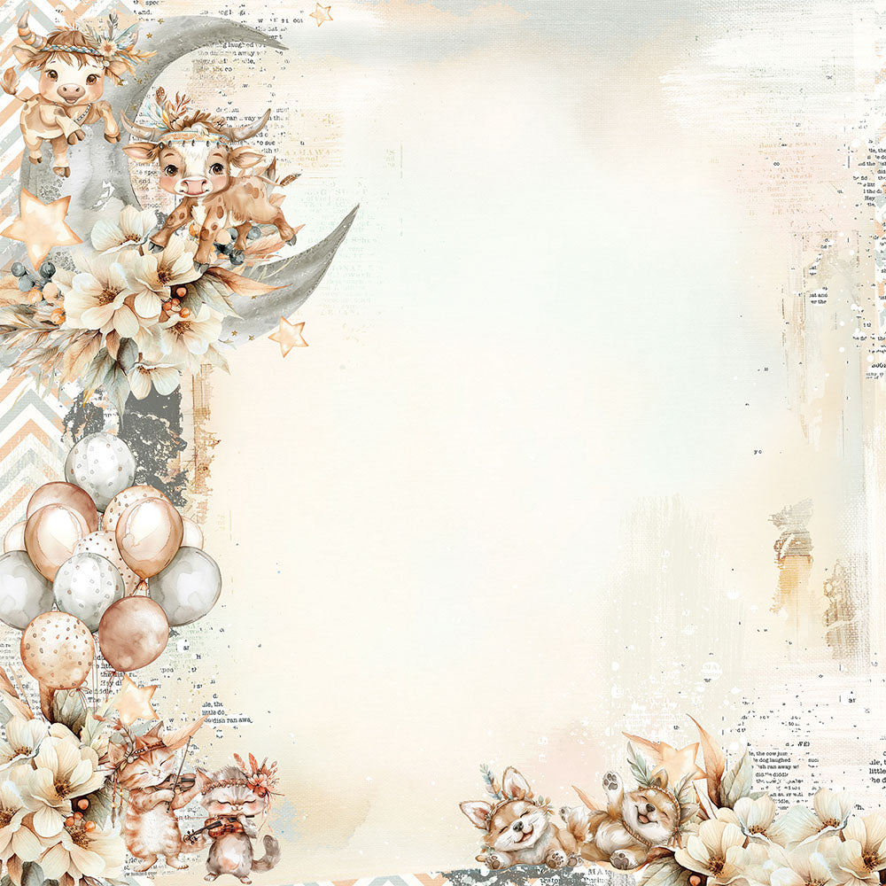 49 and Market LITTLE DREAMERS 12"X12" Scrapbook Paper