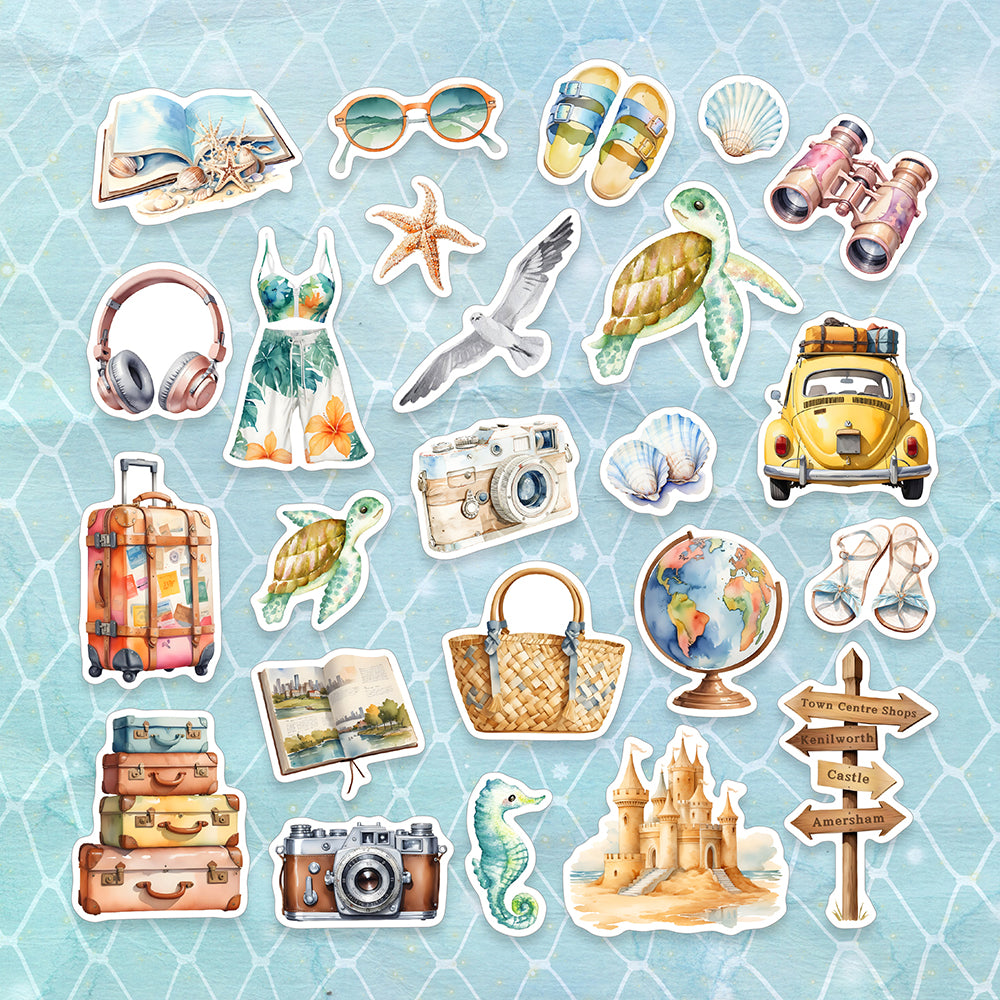 Memory Place SUNKISSED SUMMER Ephemera DieCuts 24pc