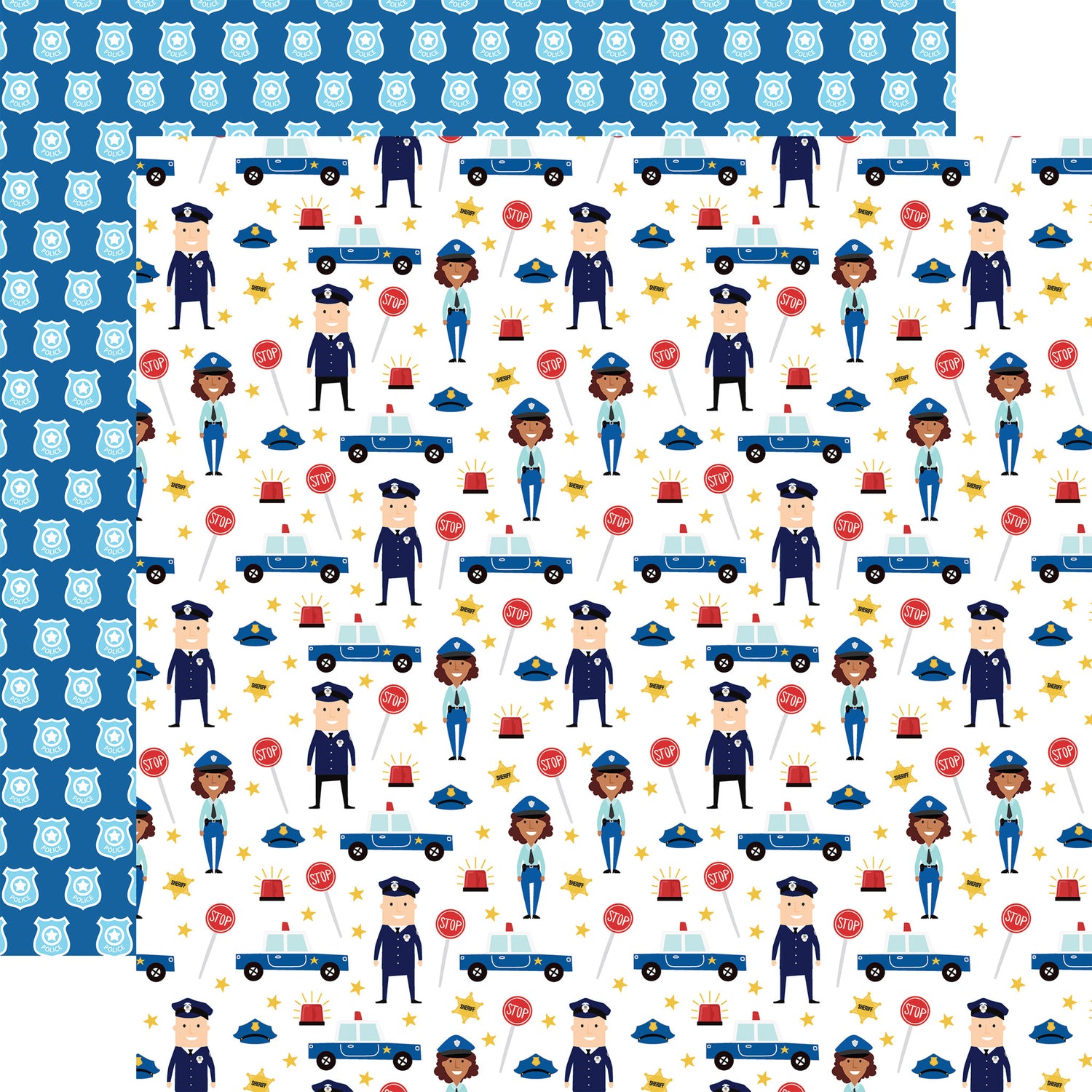 Echo Park FIRST RESPONDER 12”x12” Scrapbook Paper