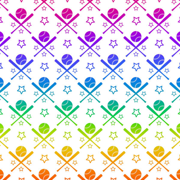 SOFTBALL NEON 1 12X12 Paper Scrapbook Customs Sports Sheet