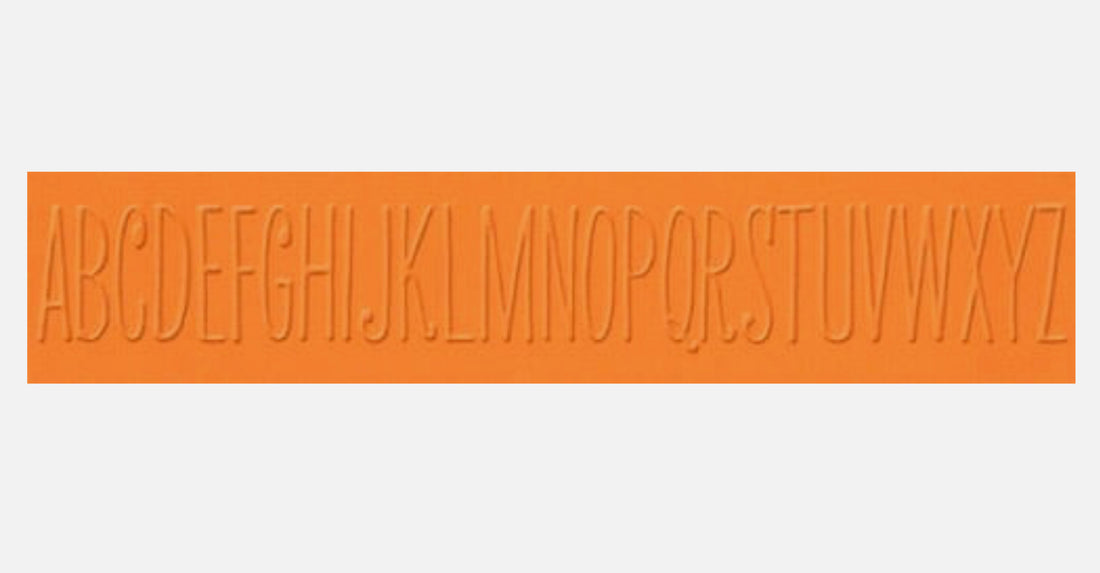 Quickutz Lifestyle Crafts 2"X12" Embossing Folder ALPHABET