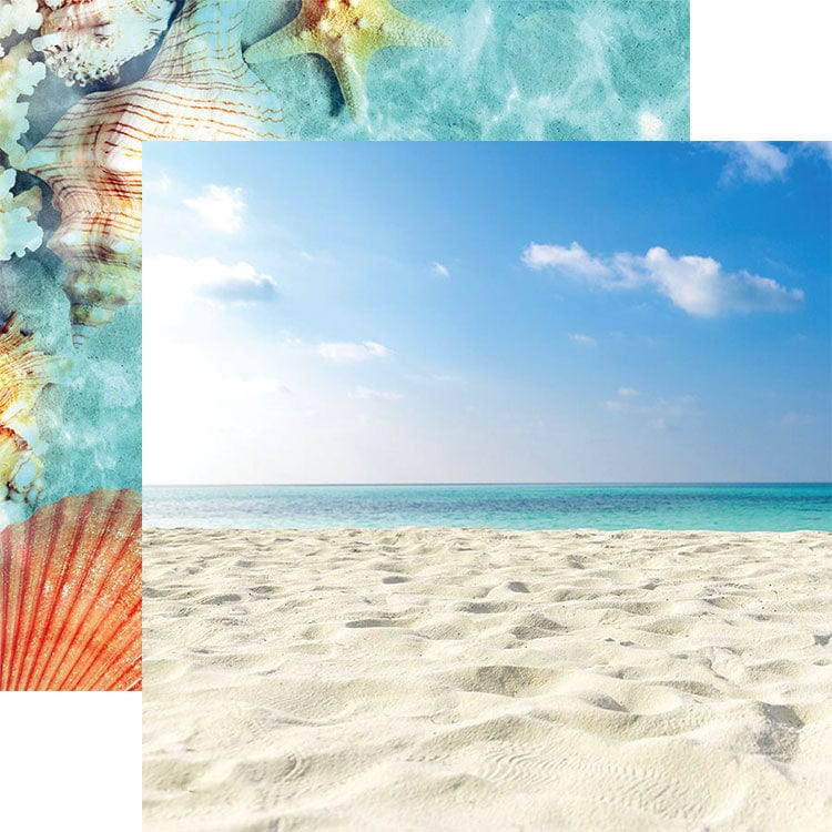 Paper House SANDY BEACH 12"X12" Scrapbook Sheet