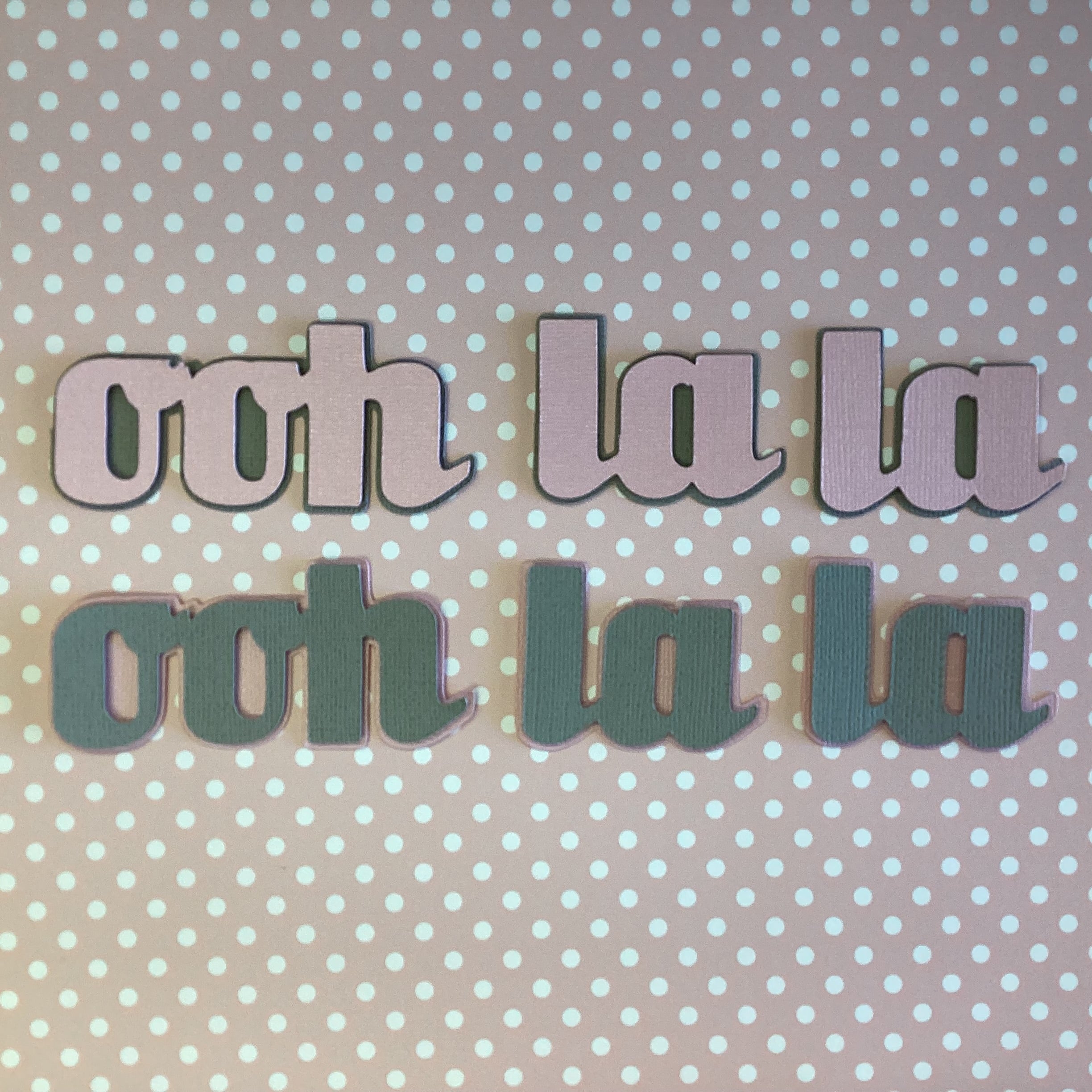 Scrapbooksrus OOH LA LA Diecut Paris Scrapbook Die Cut Embellishments