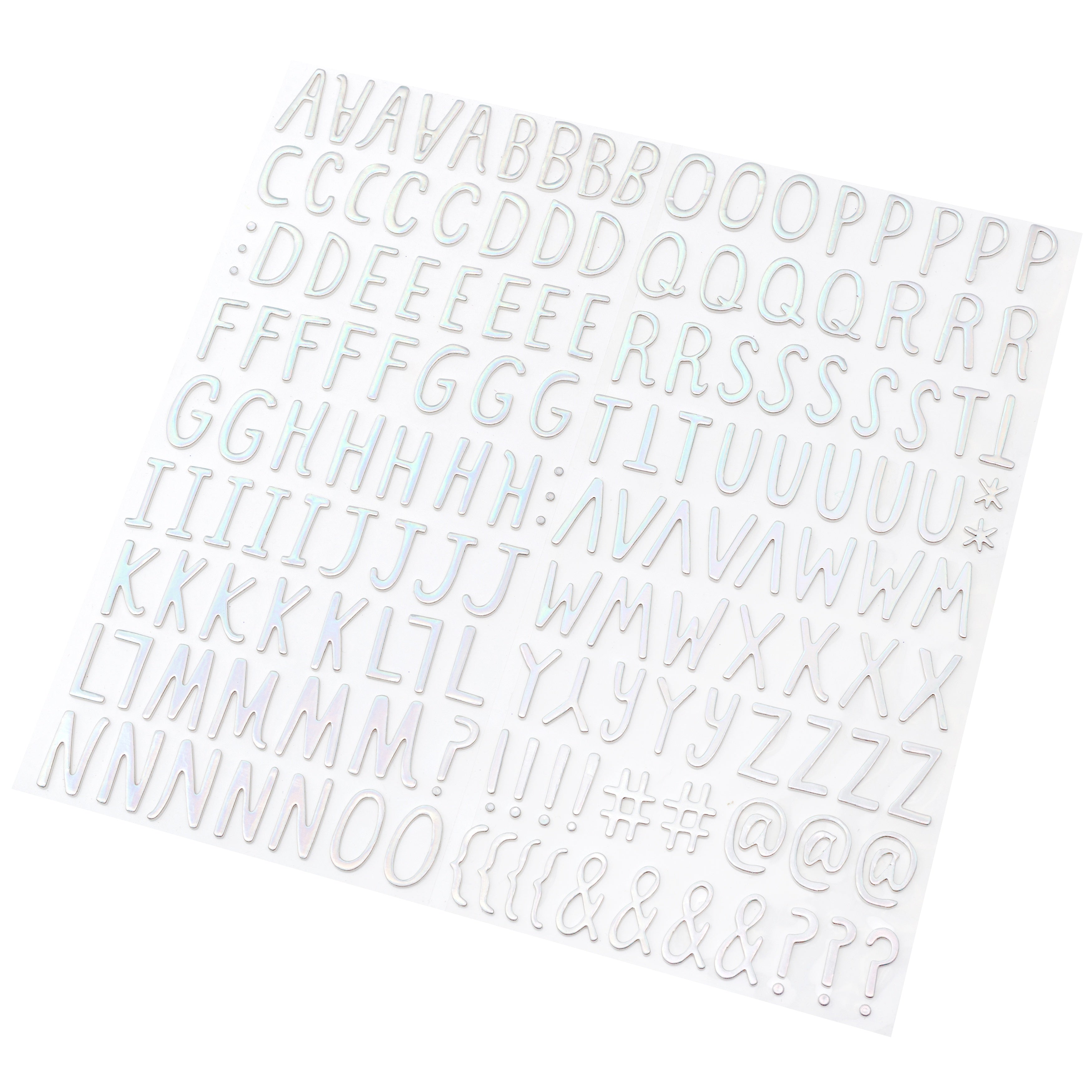 Thickers Crate Paper SURPRISE IRIDESCENT Foil Foam Letter Stickers