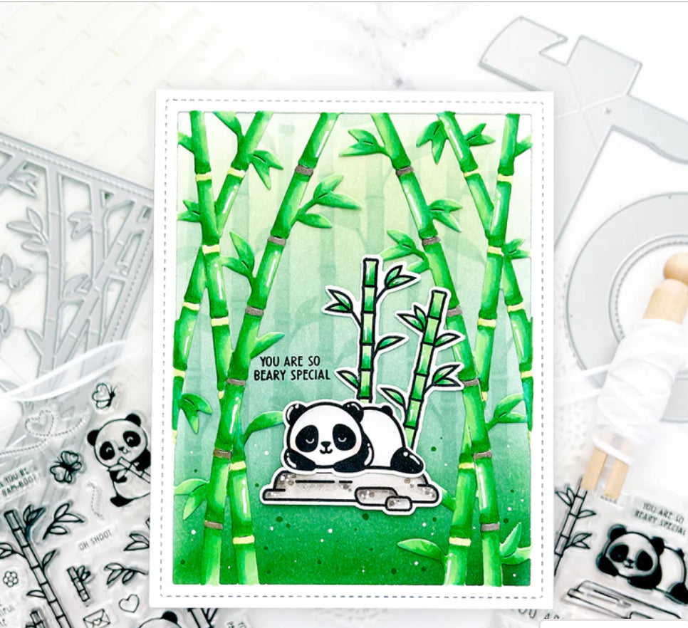 Lawn Fawn BAMBOO FOREST BACKDROP PORTRAIT Craft Dies