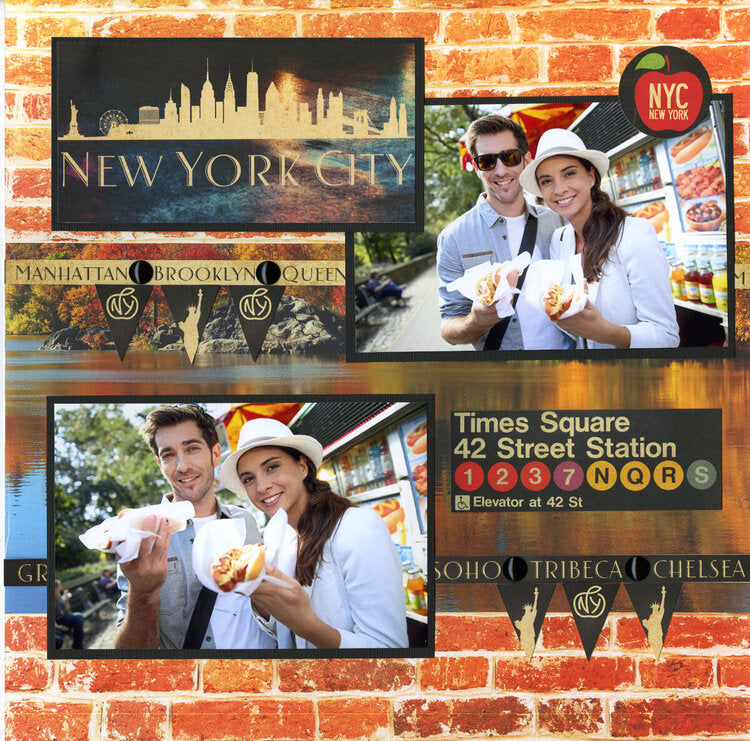 Reminisce NEW YORK 12"X12" Scrapbook Kit 9pc