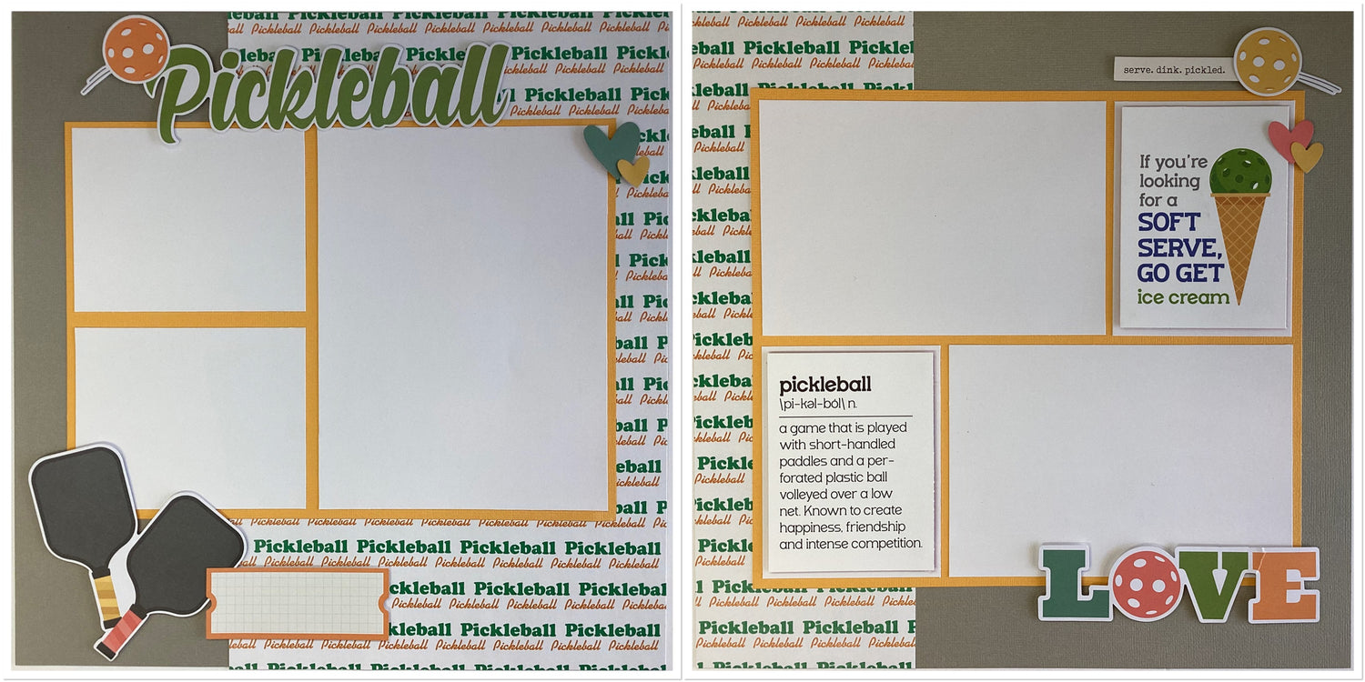 Photoplay Pickleball DILLBALL 12”X12” Scrapbook Paper