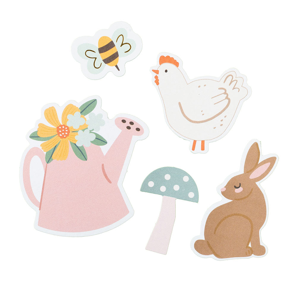 Pebbles SUNNY BLOOMS Icon Ephemera 70pc