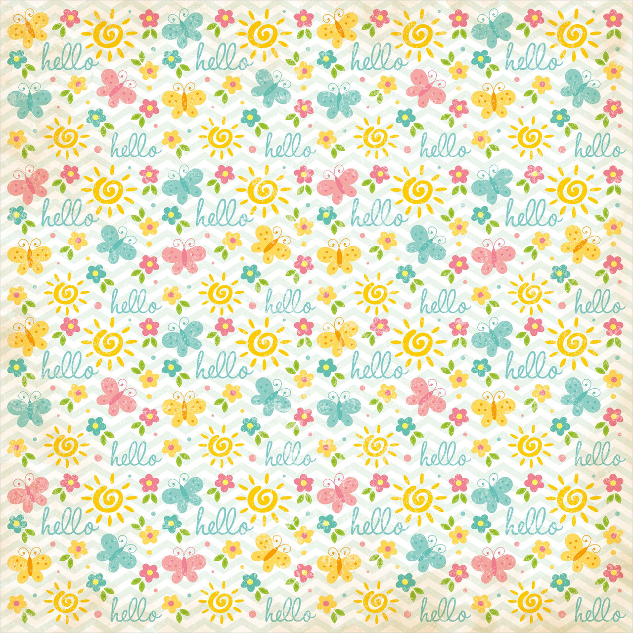 Little Birdie SUNSHINE & LEMONADE 6”X6” Cardstock Pad