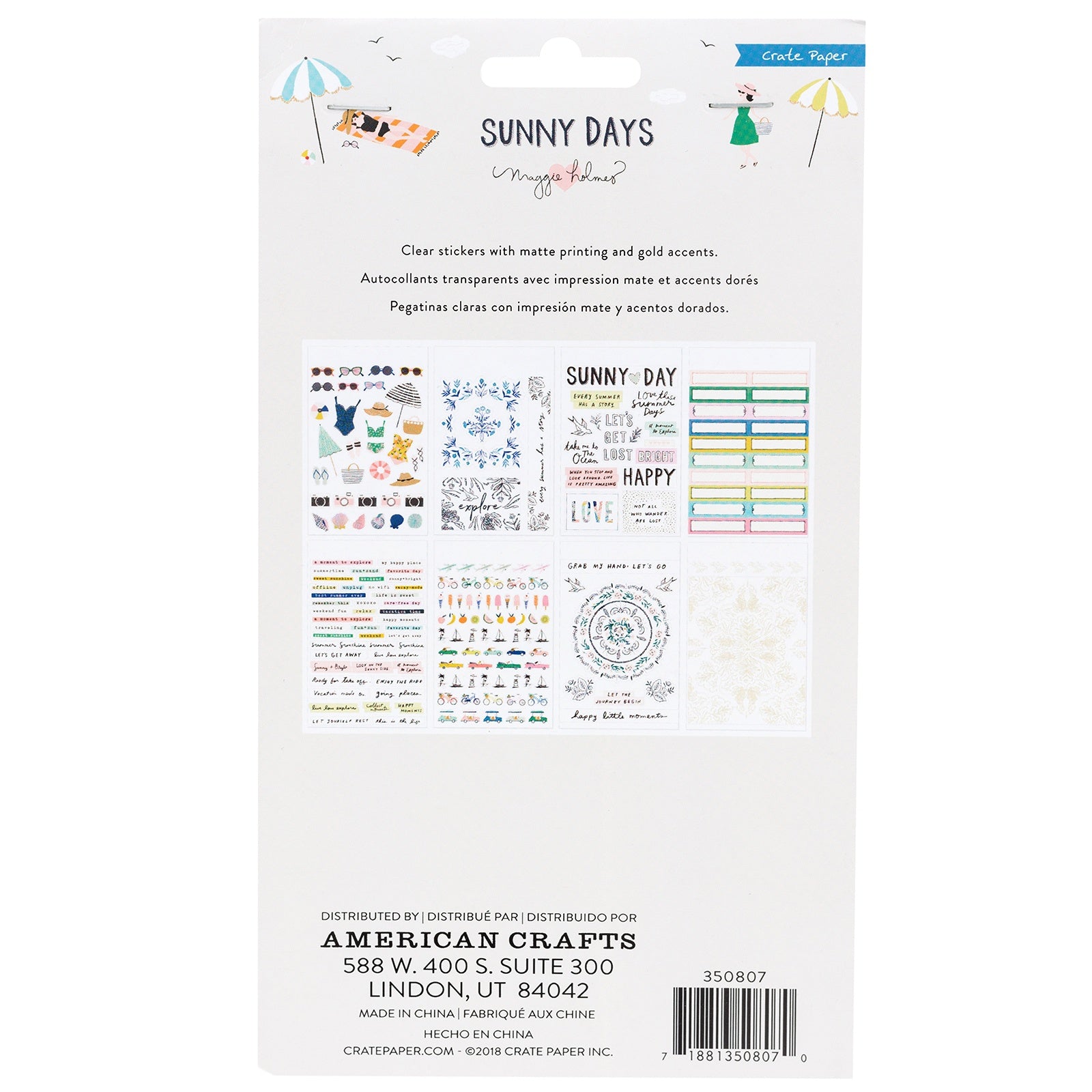 Maggie Holmes SUNNY DAYS Sticker Book 202pc
