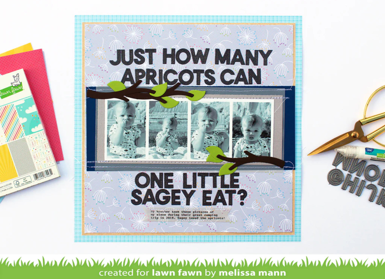 Lawn Fawn Cuts OLIVER’S STITCHED ABCs Craft Dies