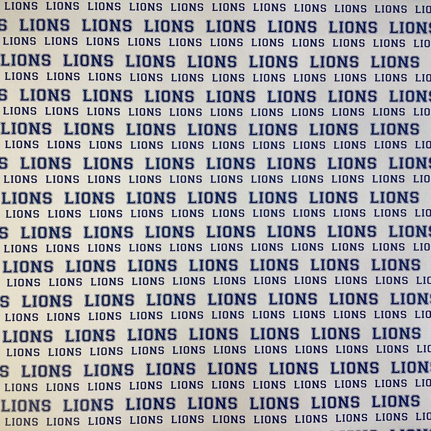 Scrapbooksrus LIONS FOOTBALL 12"X12" Scrapbook Paper Kit 12 Sheets