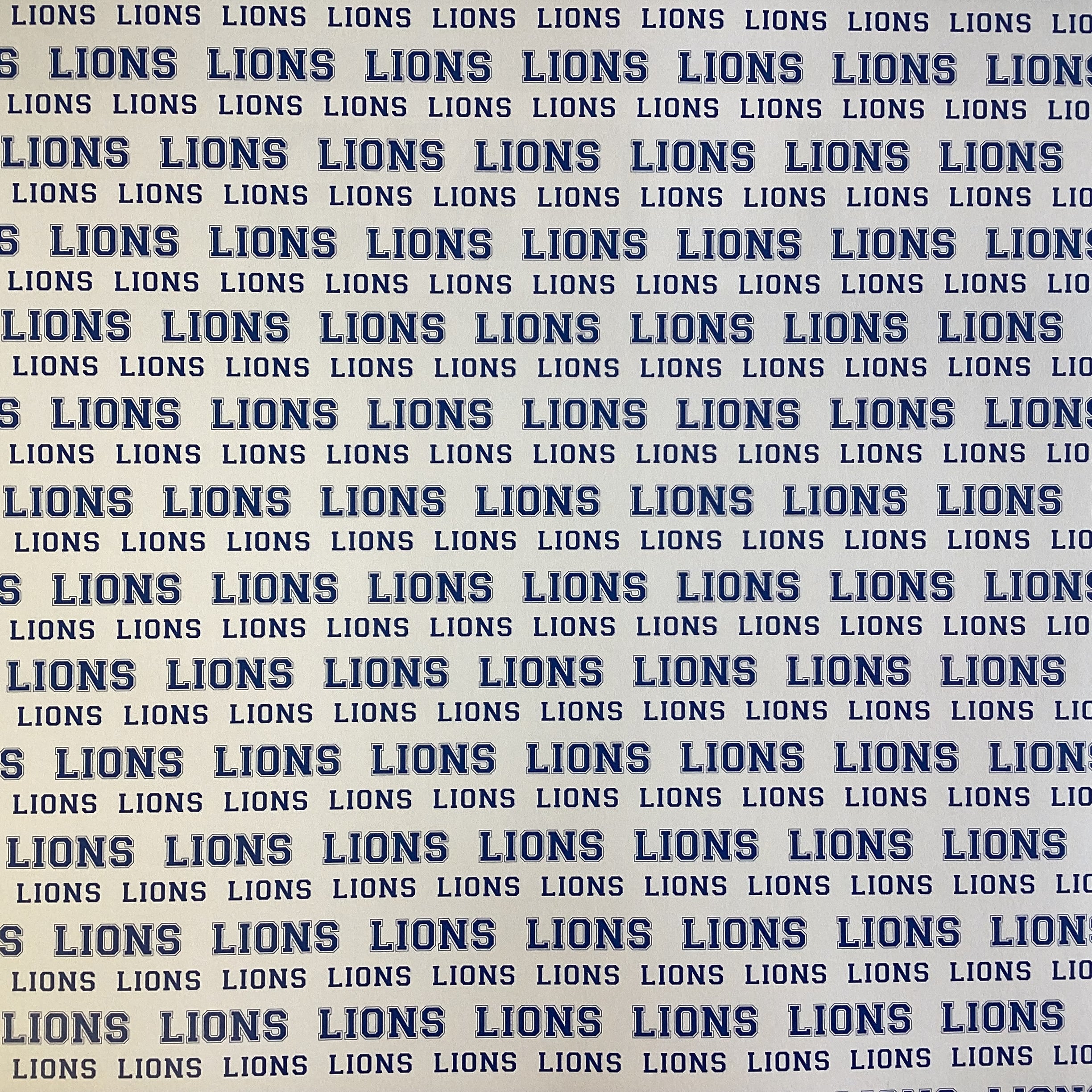 Scrapbooksrus LIONS FOOTBALL 12"X12" Scrapbook Paper Kit 12 Sheets