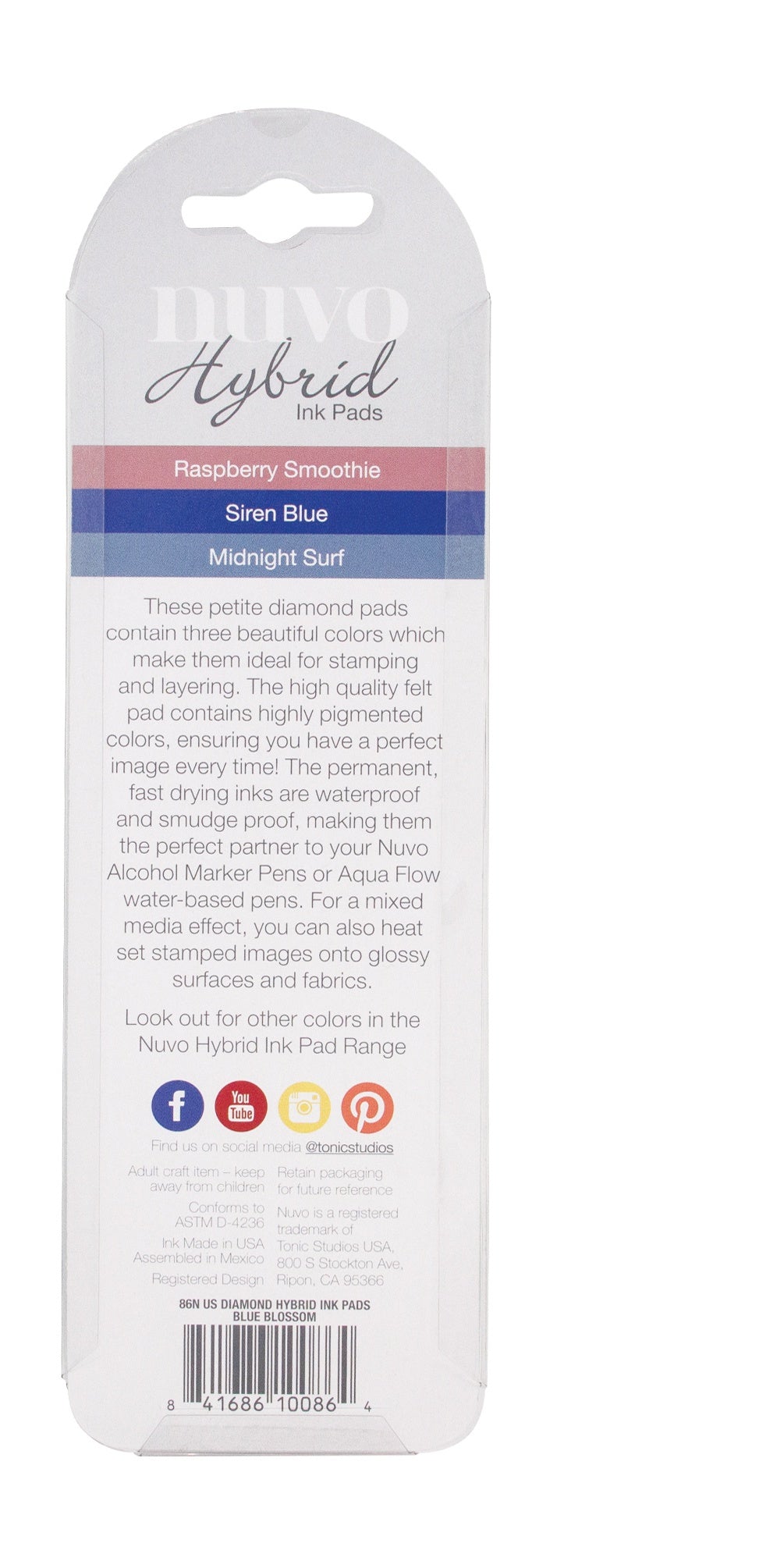 Nuvo Diamonds Hybrid Ink Pads BLUE BLOSSOM