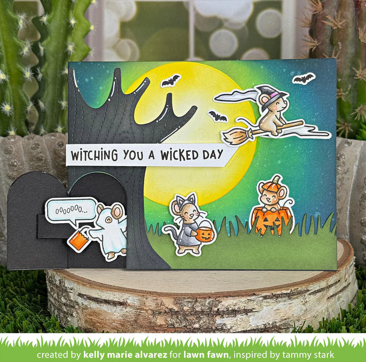 Lawn Fawn HALLOWEEN MICE Stamp & Die Set