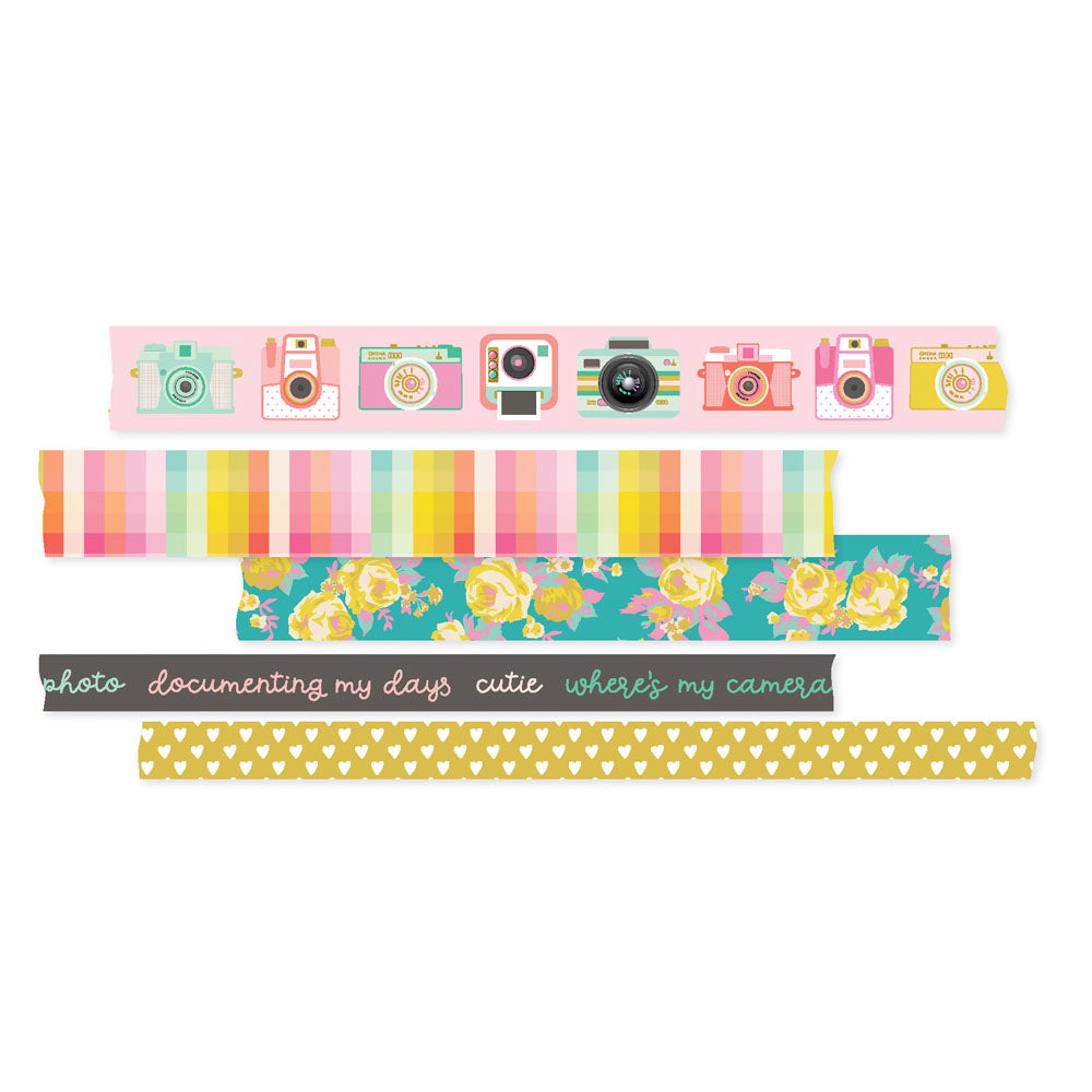 Simple Stories TRUE COLORS Washi Tape 5 Rolls