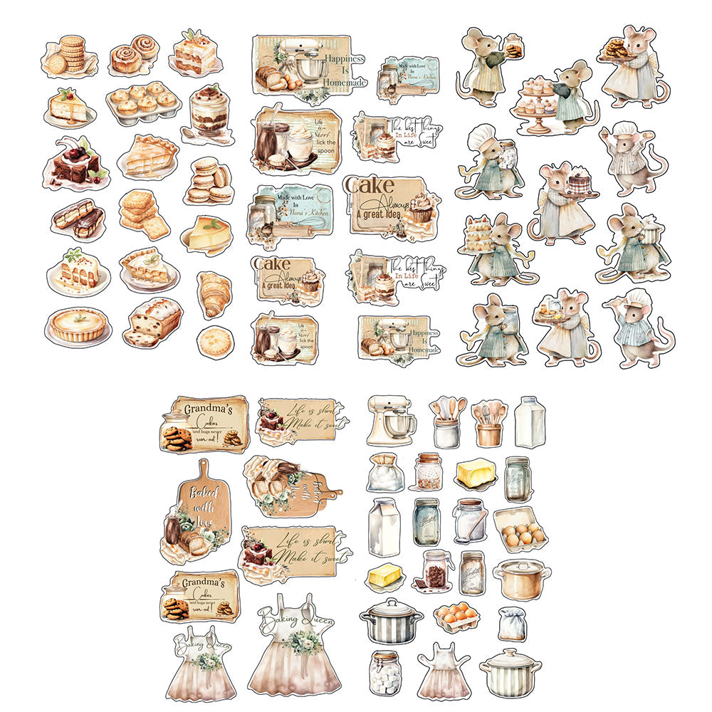 Prima THE HOME BAKER Sticker Sheets