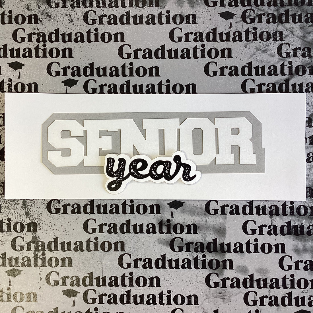 SENIOR YEAR Laser Title Cuts 3"X7" 1pc