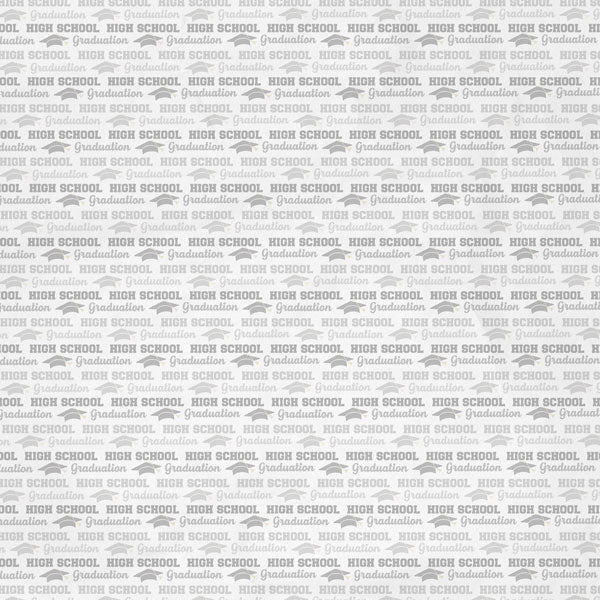 HIGH SCHOOL GRADUATION 12"X12" Scrapbook Customs Paper