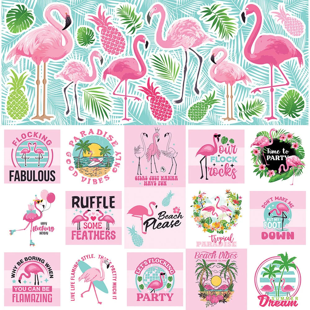Reminisce FLAMINGO BEACH 12"X12" Scrapbook Kit 9pc
