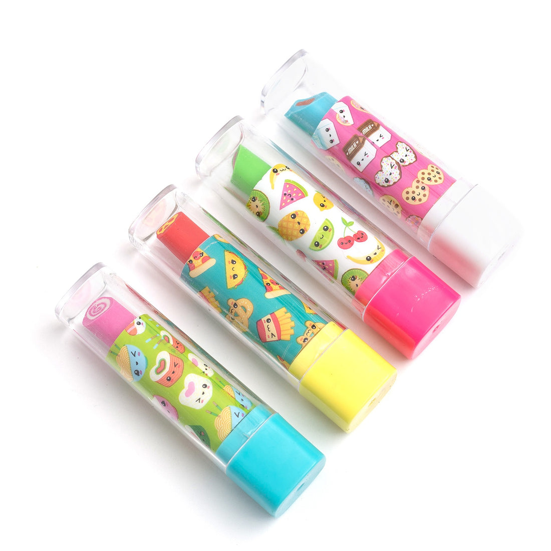 Sticko KAWAII FOOD LIPSTICK 4pc Eraser