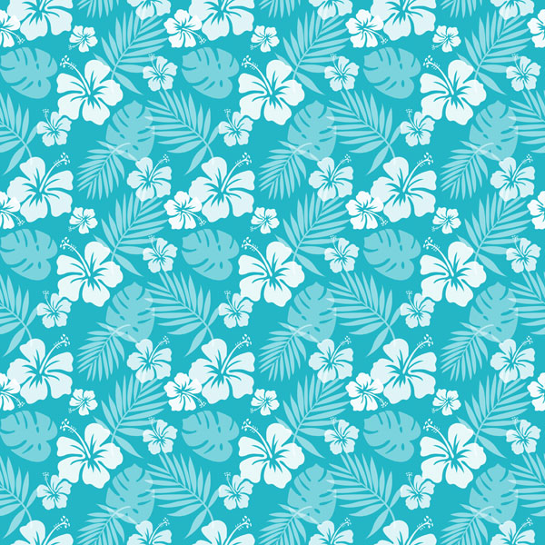 HIBISCUS Tropical Floral 12”X12” Paper Pack Scrapbook Customs