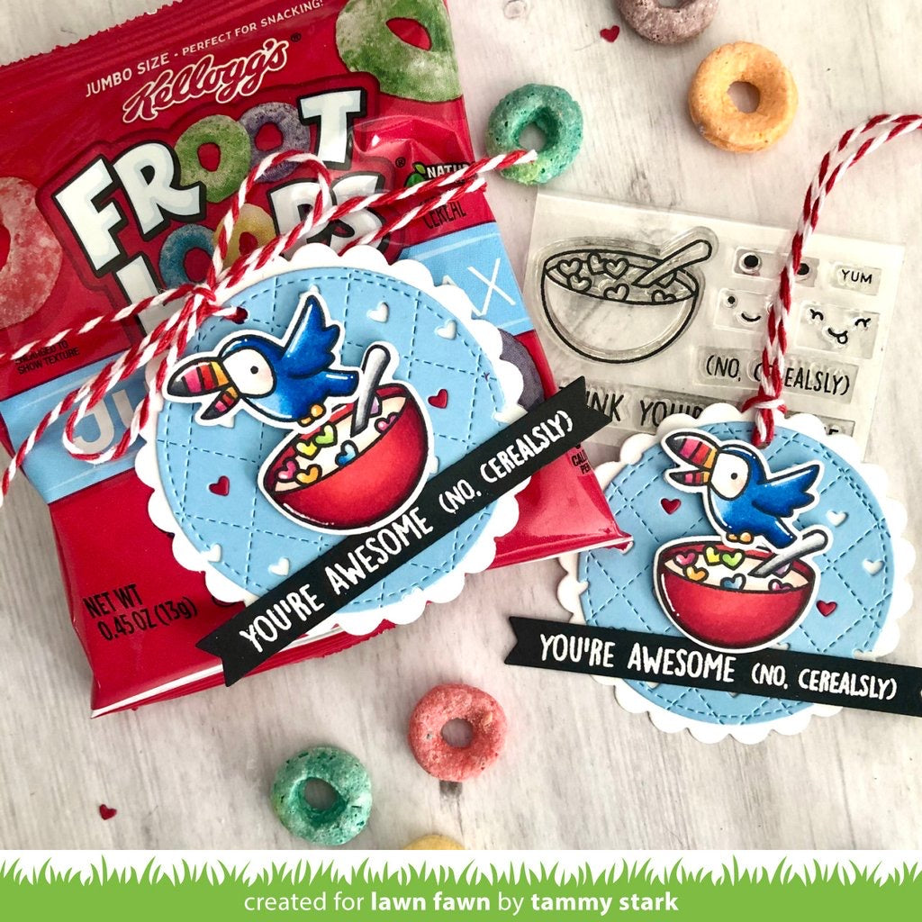 Lawn Fawn CEREALSLY AWESOME Stamp & Die Set