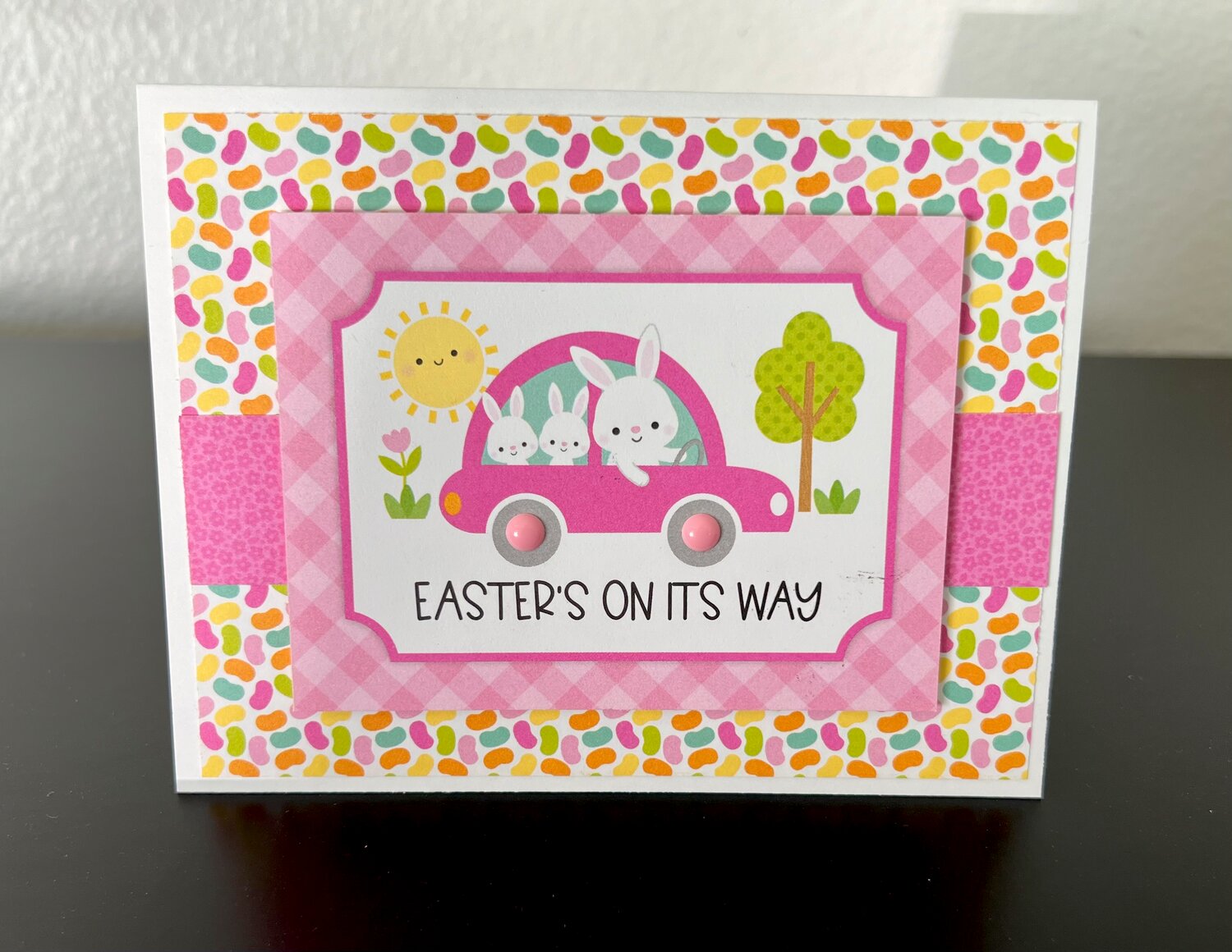 Doodlebug Bunny Hop MAY FLOWERS 12x12 Scrapbook Paper