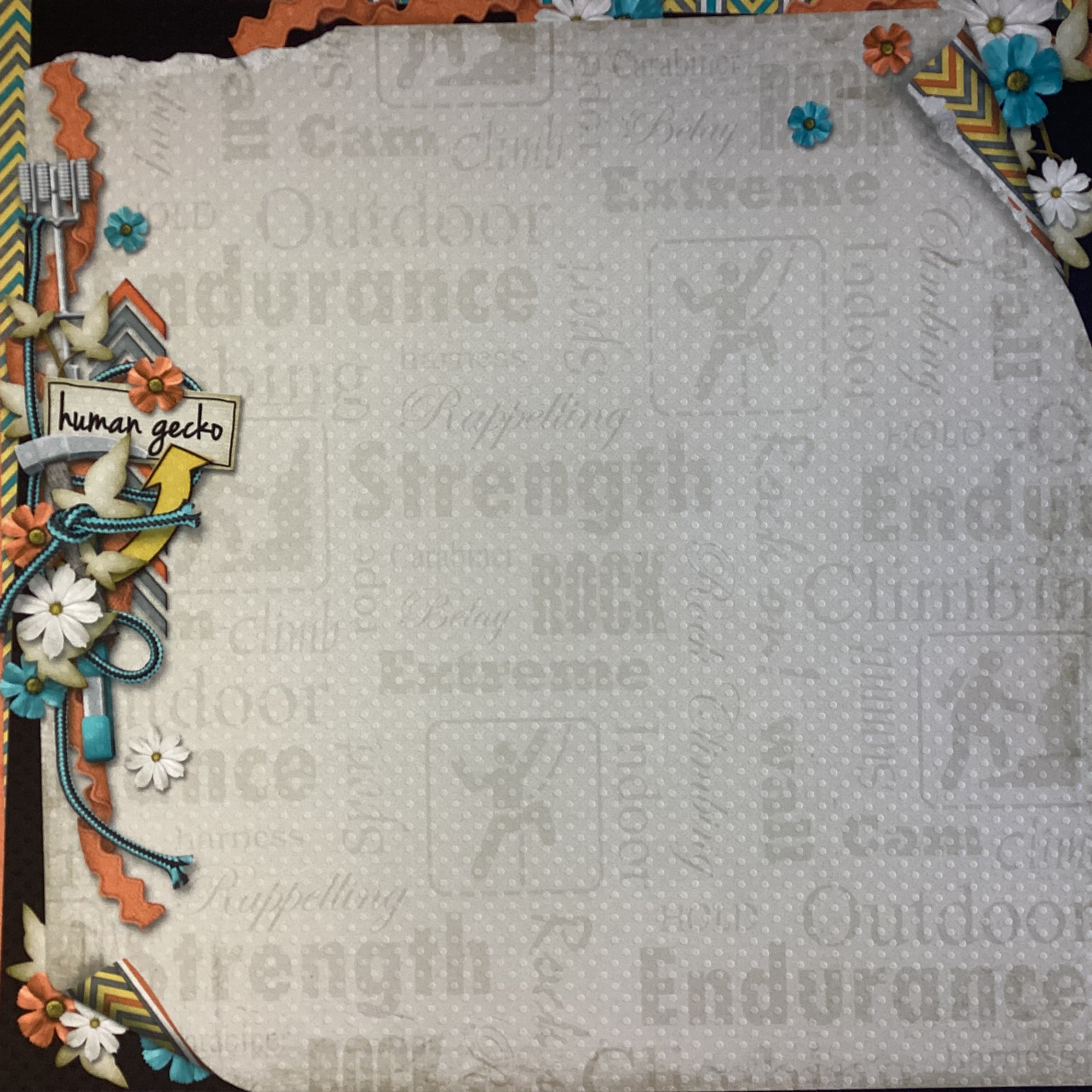 Scrapbooksrus ROCK CLIMBING Paper Pack 4pc