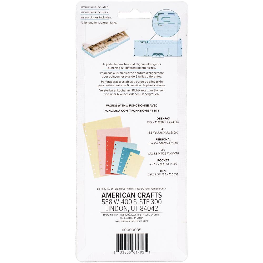 We R Memory Keepers ADJUSTABLE 6-HOLE Punch