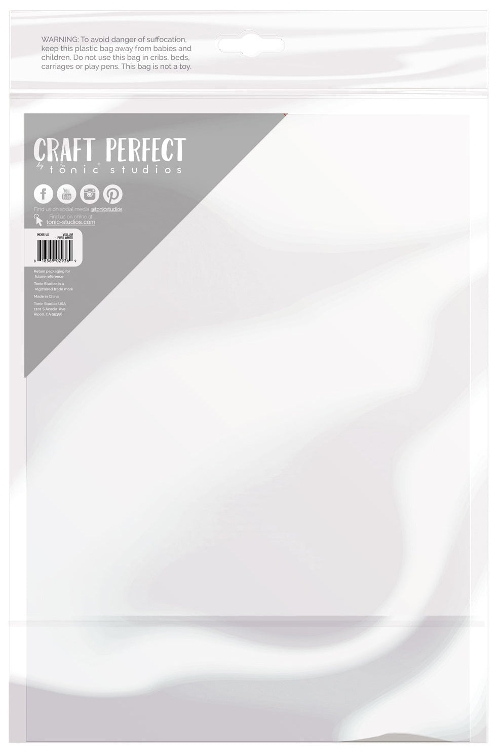 Craft Perfect VELLUM PAPER 8.5”X11” Sheets