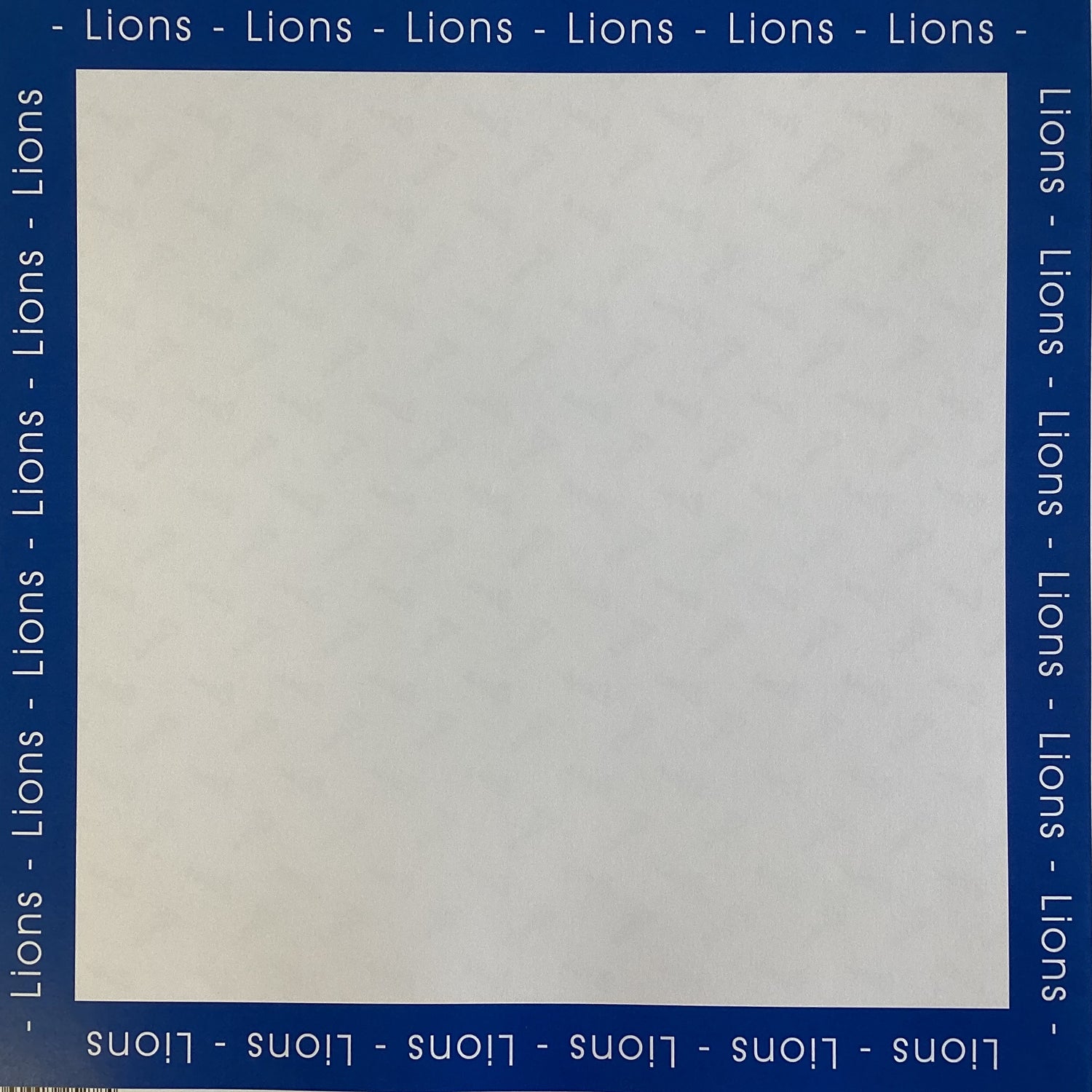 Scrapbooksrus LIONS FOOTBALL 12"X12" Scrapbook Paper Kit 12 Sheets