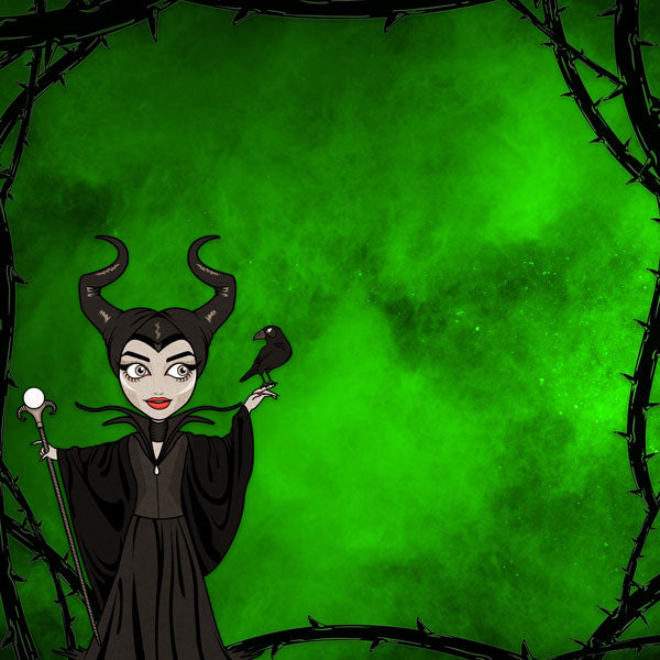 Magical Villian MISTRESS OF EVIL DS 12"X12" Scrapbook Paper