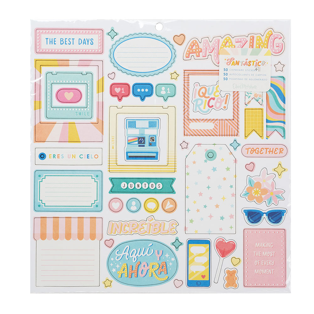 Obed Marshall FANTASTICO CHIPBOARD 12"X12" Sticker Sheet