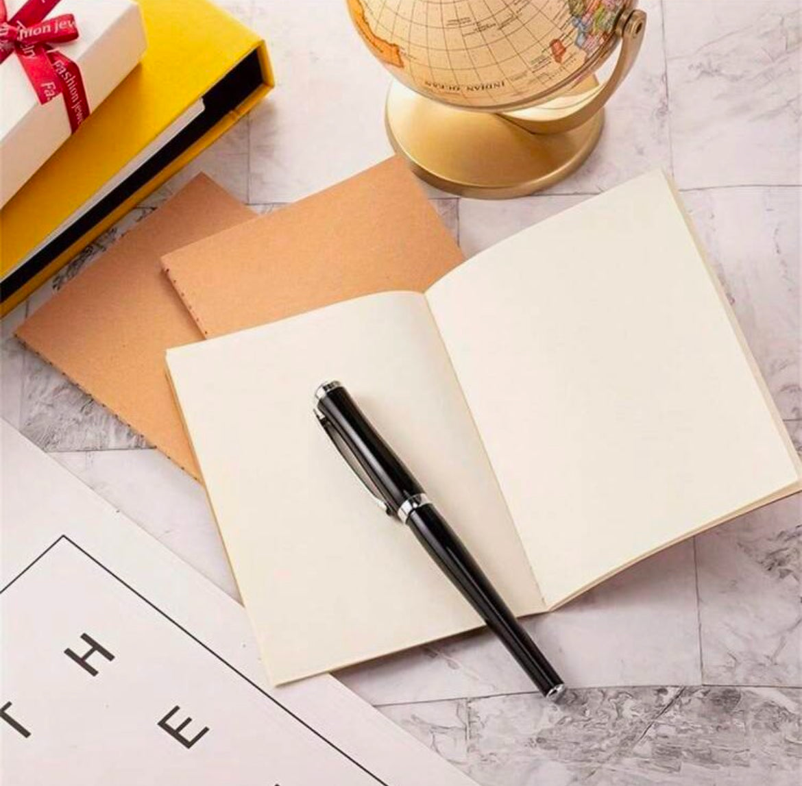 Kraft Paper MINI BLANK NOTEBOOK 5”X3” Diary Memo