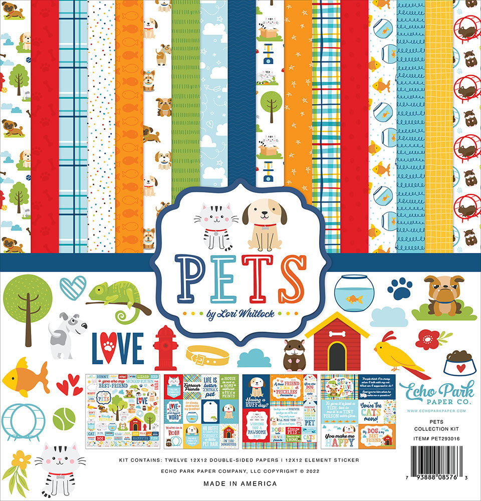 Echo Park PETS 12"x12" Scrapbook Collection Kit