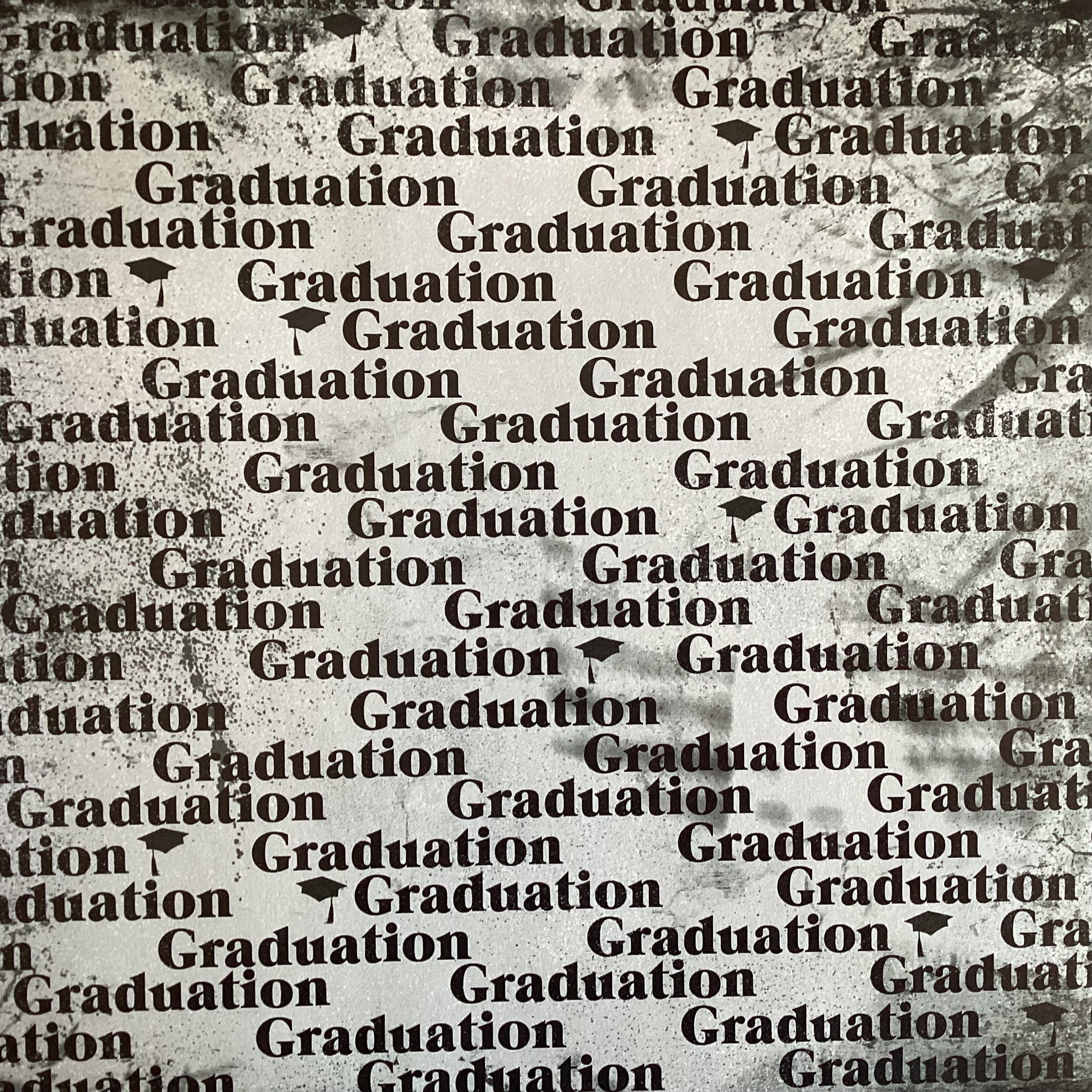 Custom Class of GRADUATION BACKGROUND 12"X12" Scrapbook Paper
