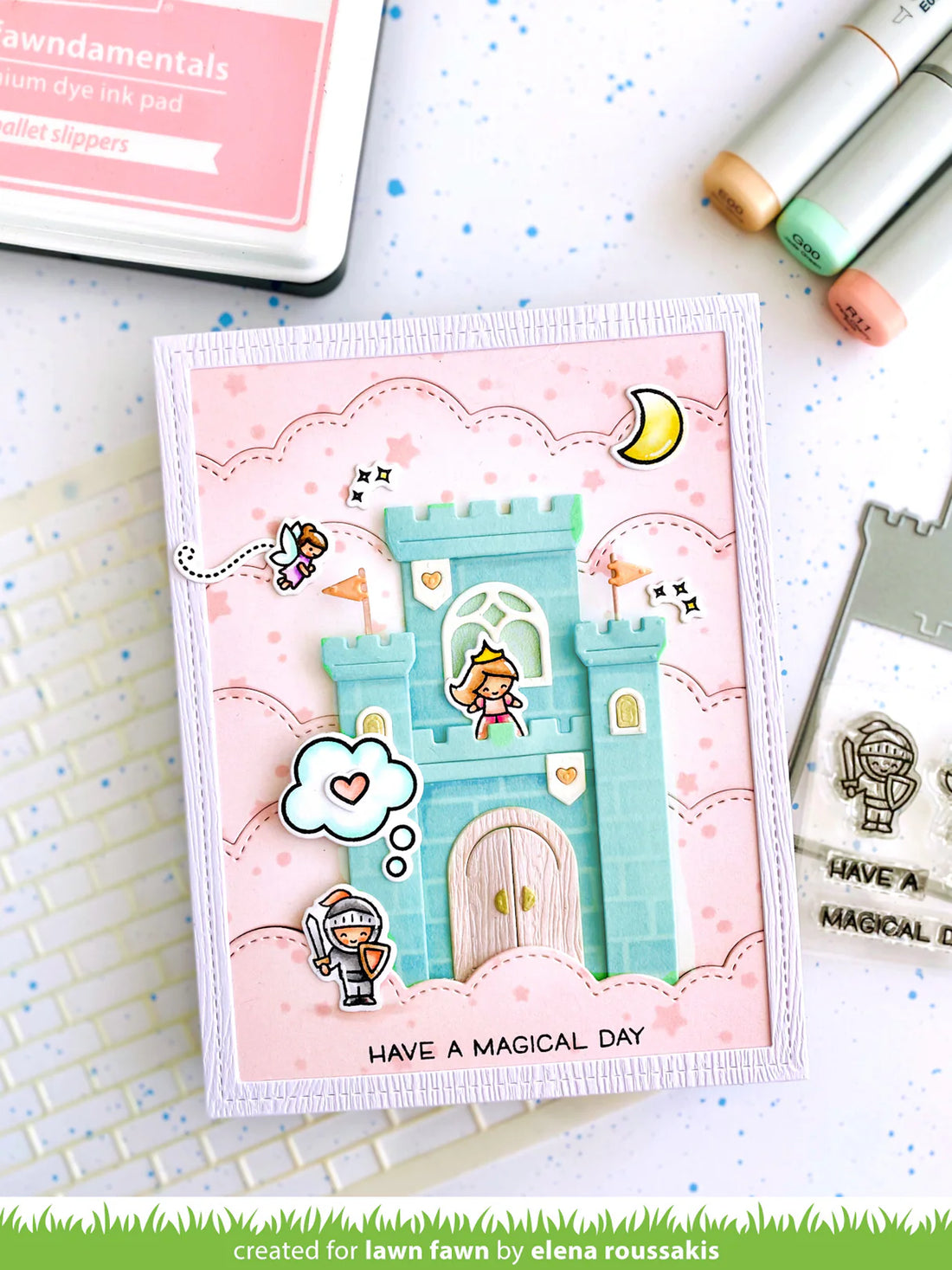 Lawn Cuts PUFFY CLOUD BACKDROP PORTRAIT Custom Craft Die