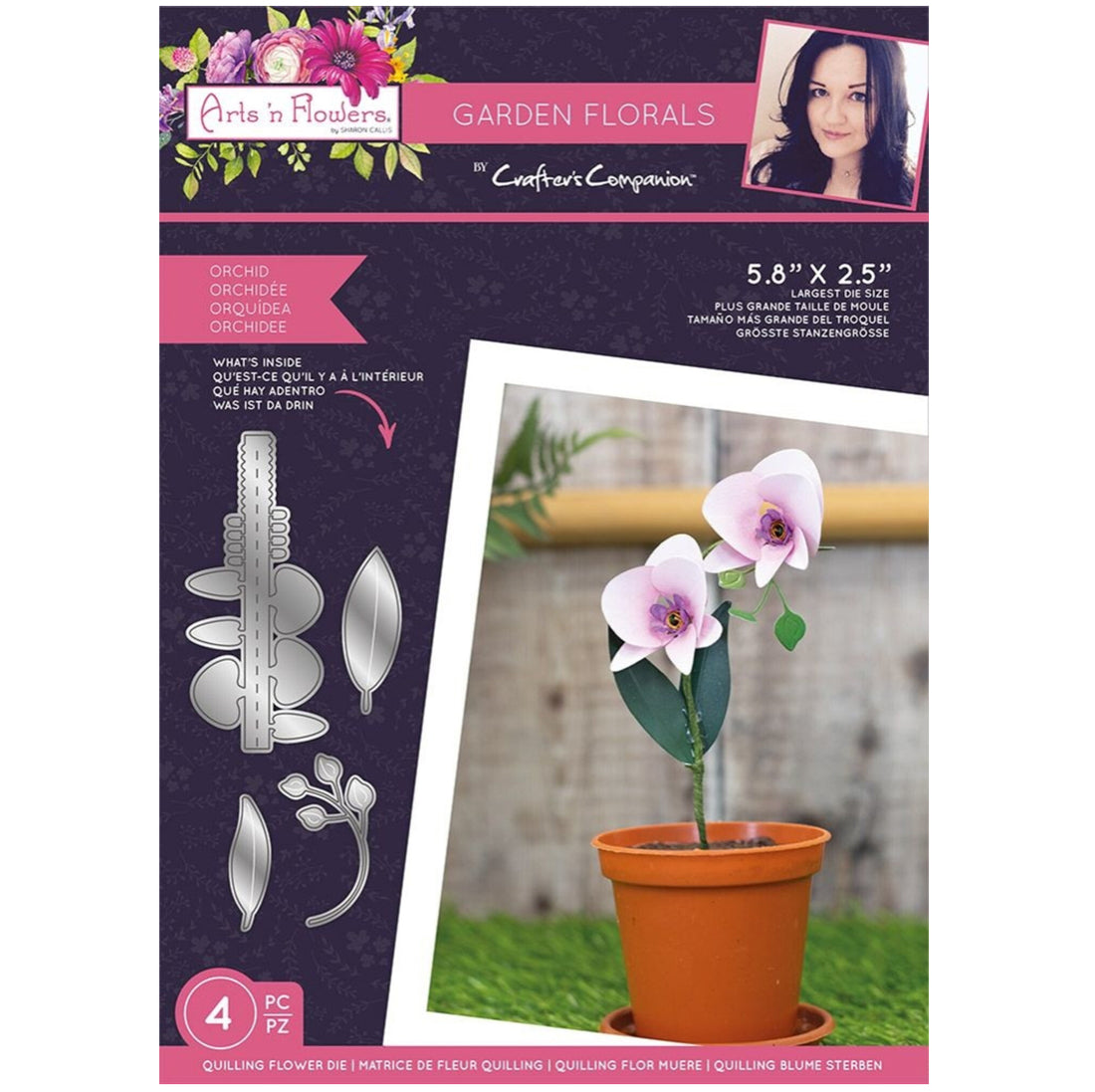 Crafter’s Companion Garden Florals ORCHID BUNDLE Flower Die