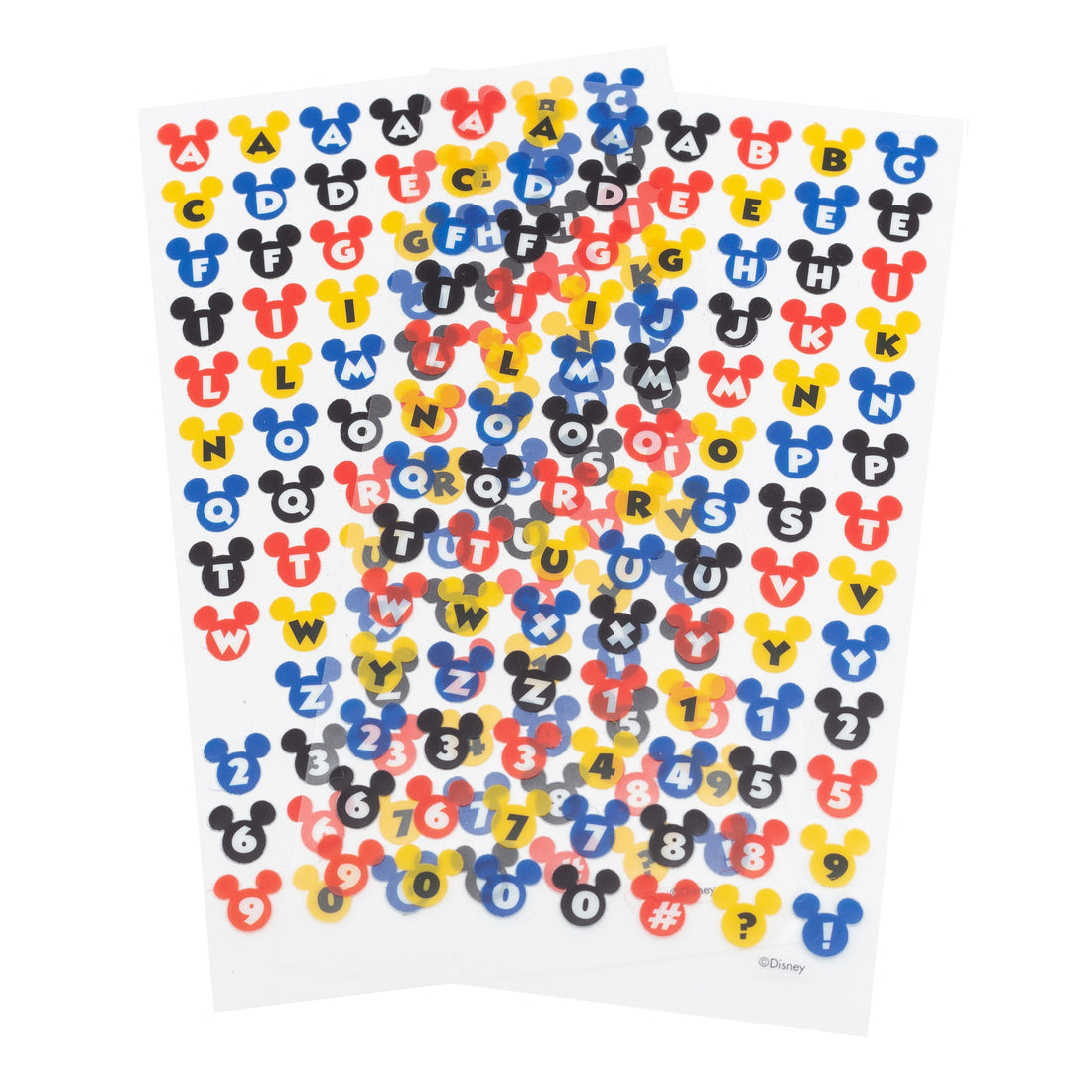 Ek Success Disney MICKEY HEADS ALPHABET Stickers 182pc