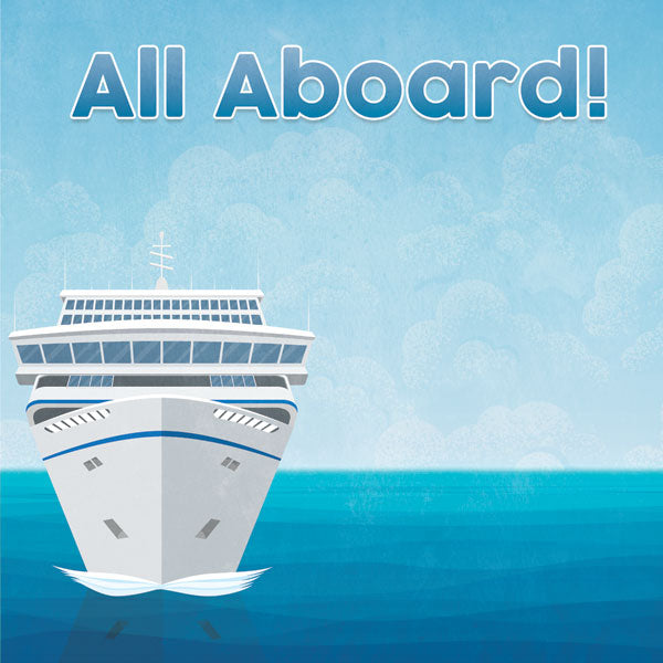 Bon Voyage CRUISE ALL ABOARD 12"X12" Scrapbook Paper Kit 4pc