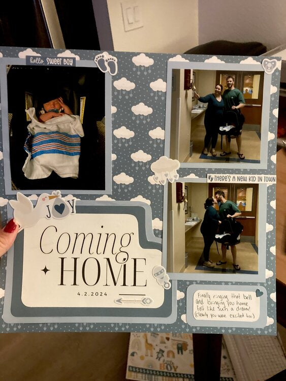 Echo Park SPECIAL DELIVERY BABY BOY 12"X12" Scrapbook Collection Kit