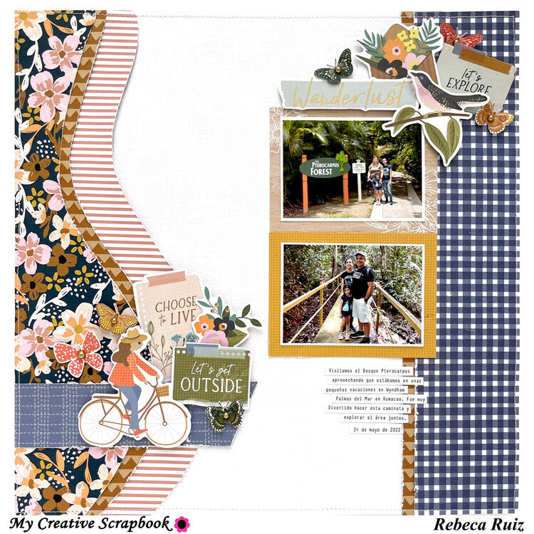 Jen Hadfield Live & Let Grow GET OUT 12"X12" Scrapbook Paper