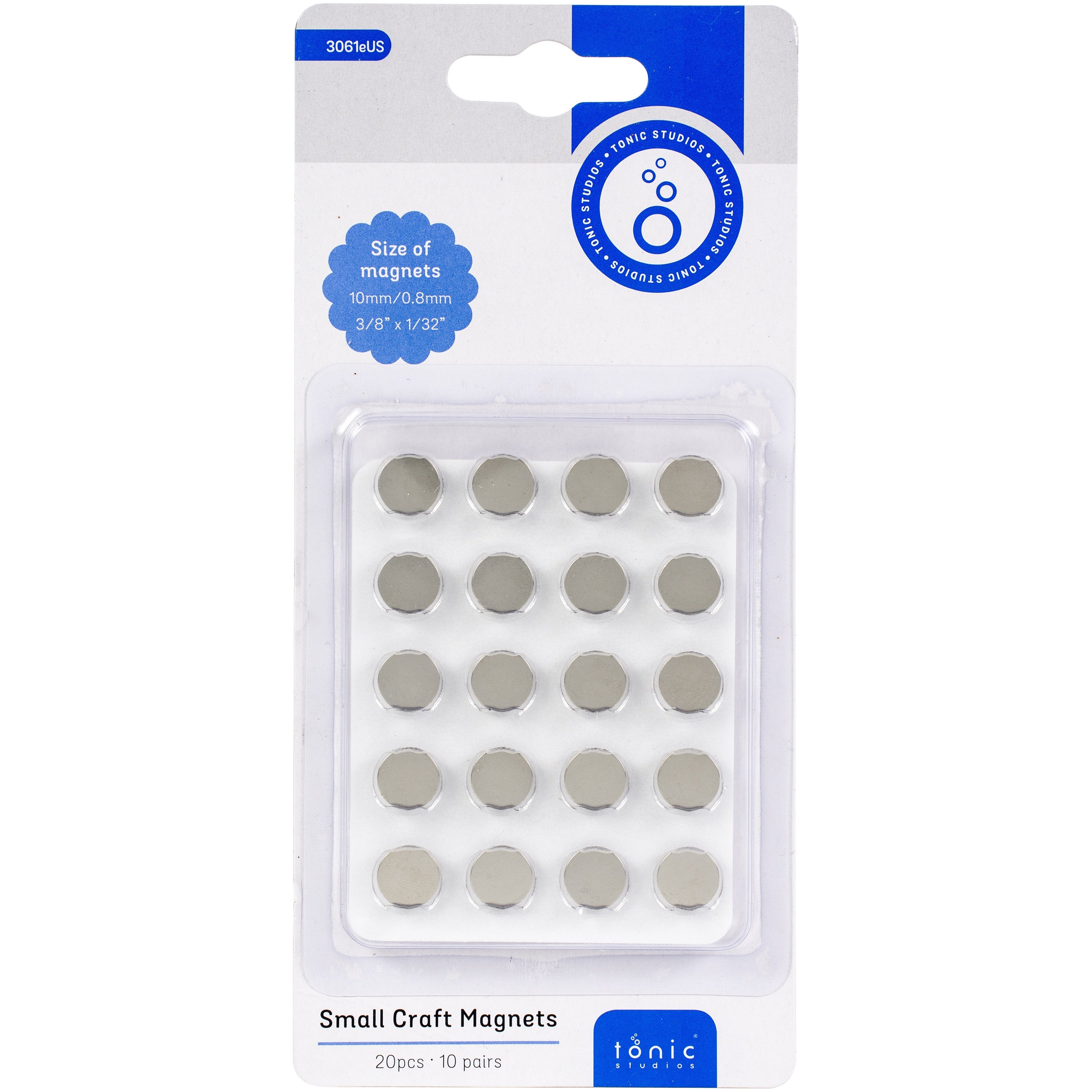Tonic SMALL CRAFT MAGNETS 20 Magnetic Discs 10mm