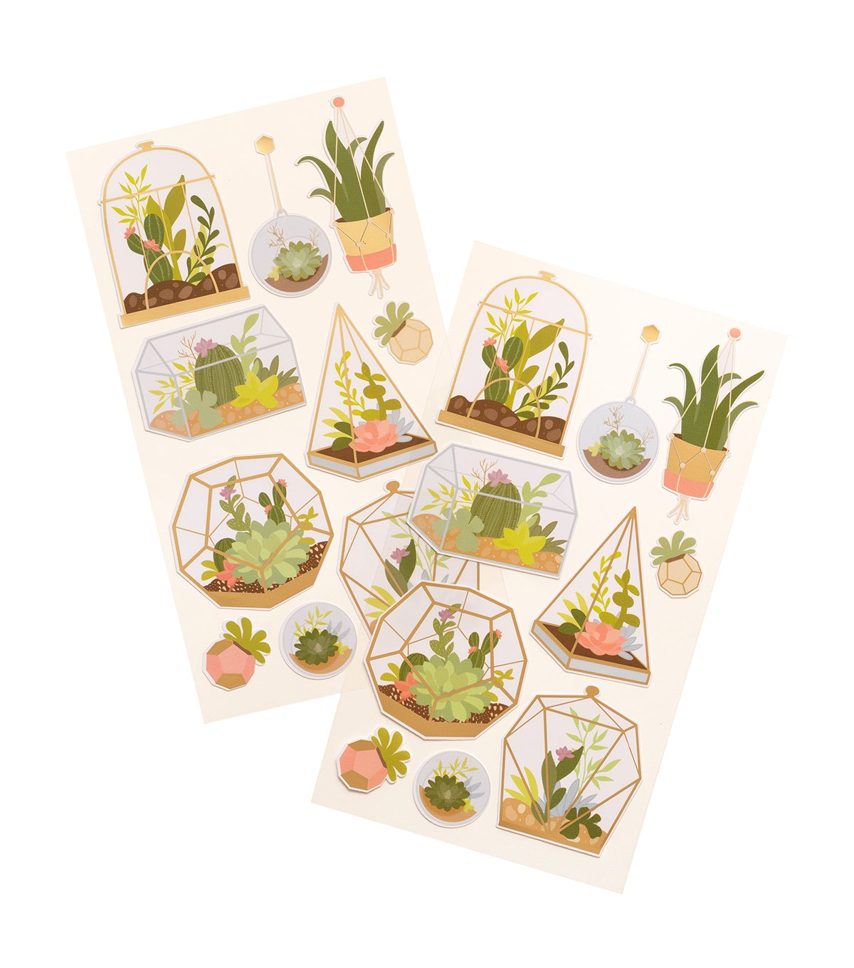 Sticko SUCCULENT TERRARIUM Themed Stickers 20pc