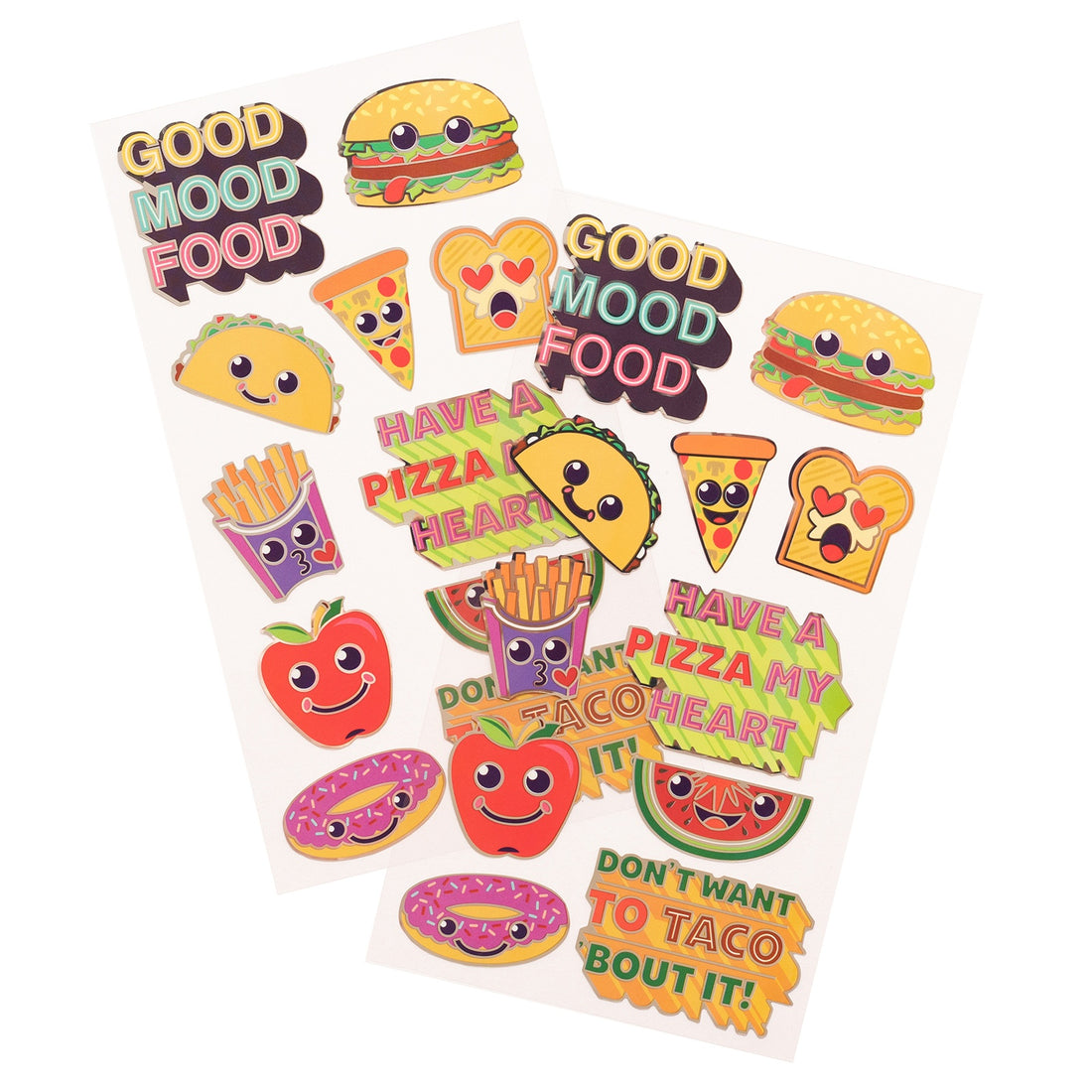 Sticko FOOD ENAMEL Themed Stickers 22pc