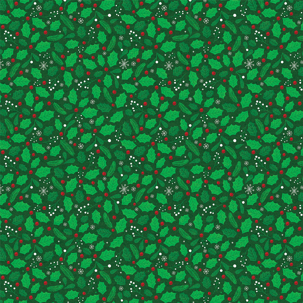 Photoplay Santa Please Stop Here ALL THAT JINGLES 12X12 Scrapbook Paper