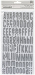 Thickers DOLL SILVER Glitter Foam Alphabet Stickers