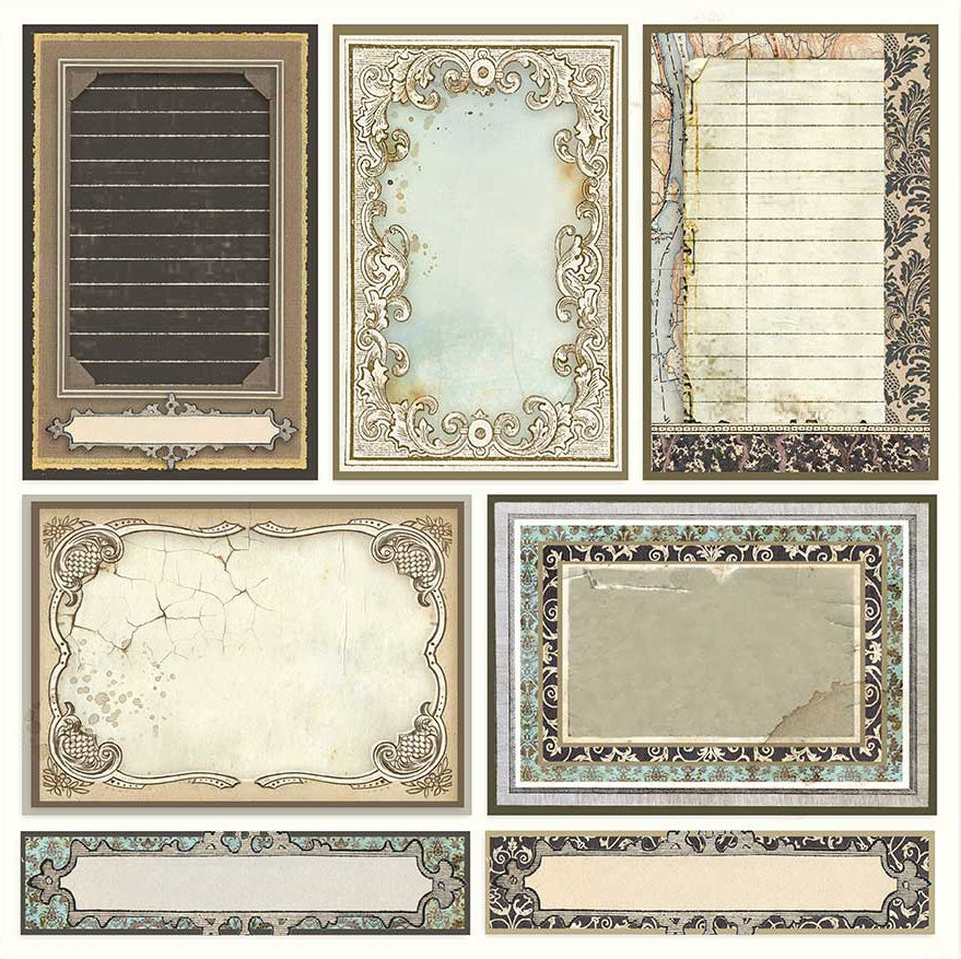 Stamperia SIR VAGABOND Cards SBB750 12"X12" Scrapbook Paper