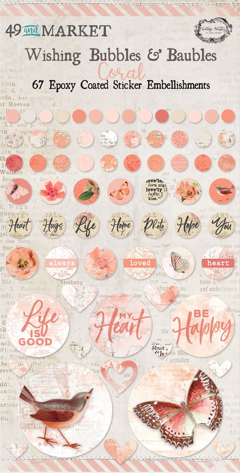 49 and Market Vintage Artistry WISHING BUBBLES & BAUBLES 67pc